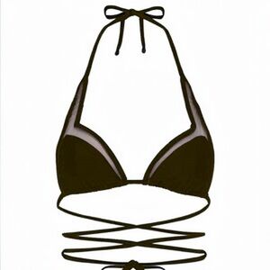 Mai Mia strappy bikini top brown